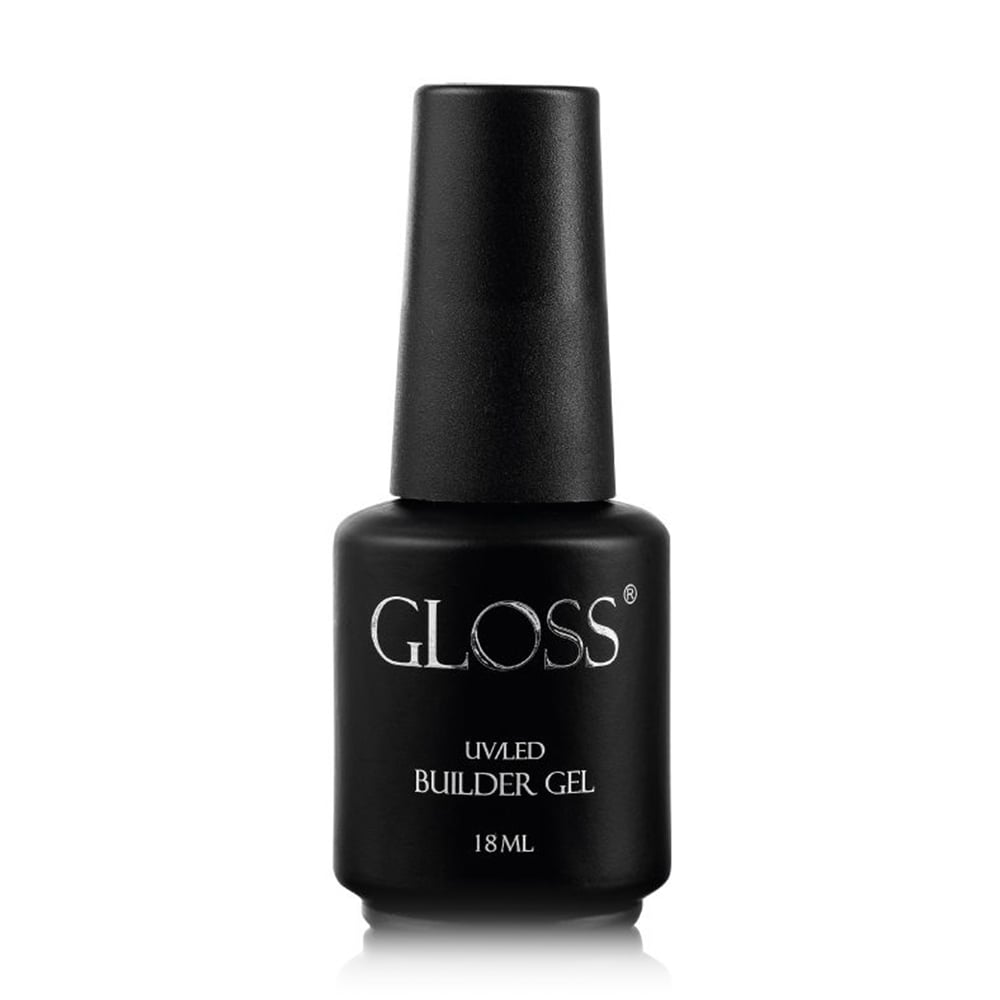 Уцінка! Однофазний гель для нігтів Gloss UV/LED Builder Gel з пензлем, Pale Pink, 18 мл