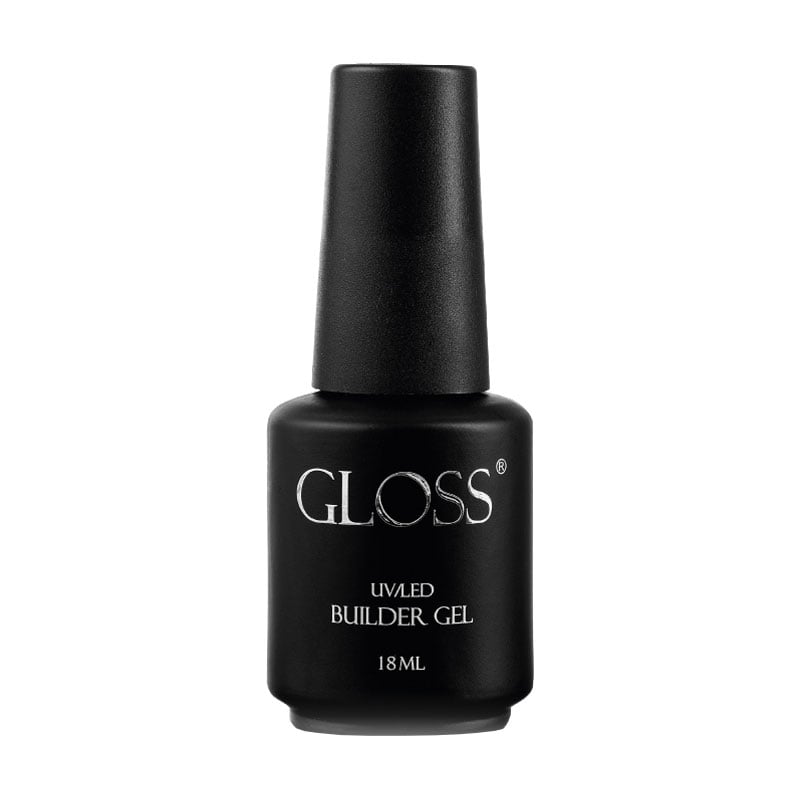 Уцінка! Однофазний гель для нігтів Gloss UV/LED Builder Gel з пензлем, Ultra, 18 мл