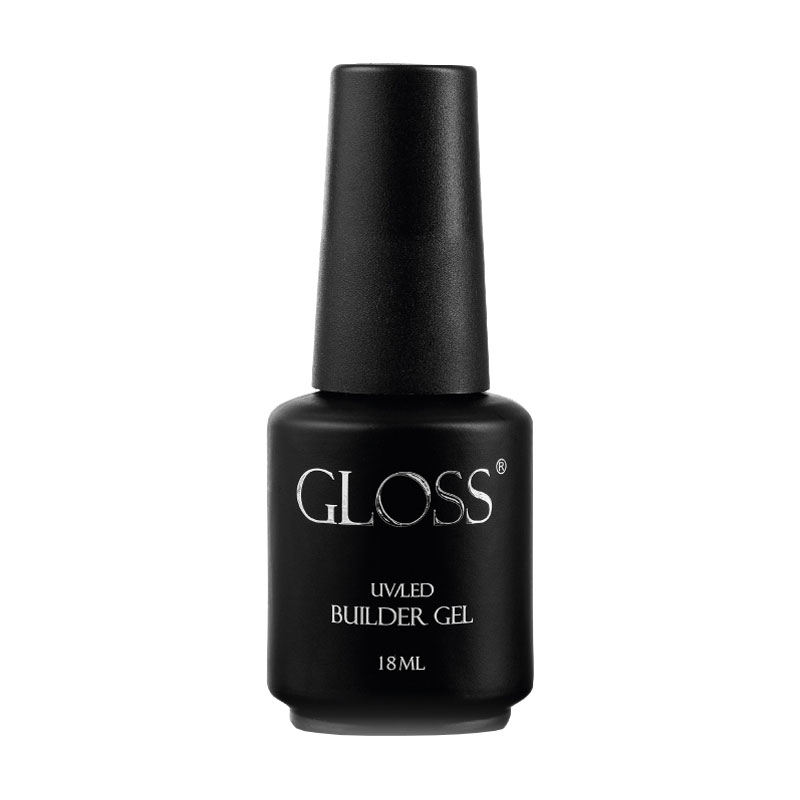 Уцінка! Однофазний гель для нігтів Gloss UV/LED Builder Gel з пензлем, Powder Blue, 18 мл